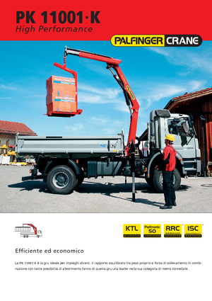 Hydraulické nakládací jeřáby Palfinger PK 11001 K