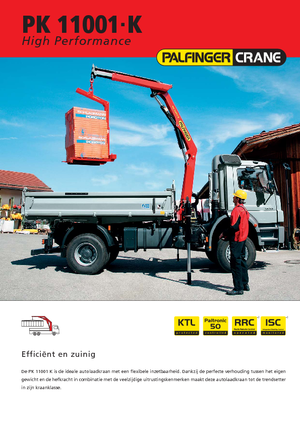 Hydraulické nakládací jeřáby Palfinger PK 11001 K
