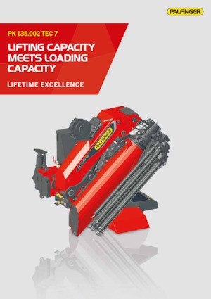 Hydraulické nakládací jeřáby Palfinger PK 135.002 TEC 7 E 