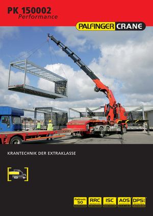 Hydraulické nakládací jeřáby Palfinger PK 150002 HPLS E