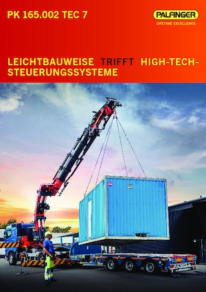 Hydraulické nakládací jeřáby Palfinger PK 165.002 TEC 7 H 