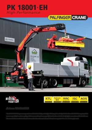 Hydraulické nakládací jeřáby Palfinger PK 18.001 EH