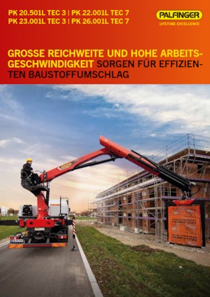 Hydraulické nakládací jeřáby Palfinger PK 23.001L TEC 3 C
