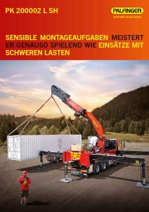 Hydraulické nakládací jeřáby Palfinger PK 200002 L-SH G