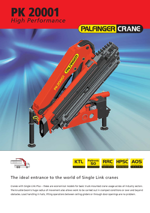 Hydraulické nakládací jeřáby Palfinger PK 20001 LA 4 HPLS