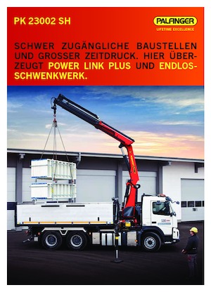 Hydraulické nakládací jeřáby Palfinger PK 23002 SH B