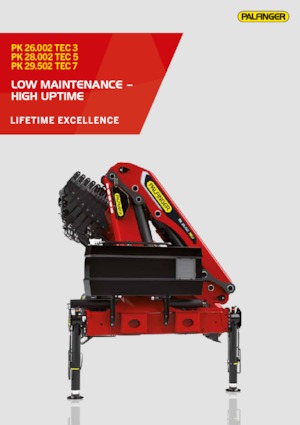 Hydraulické nakládací jeřáby Palfinger PK 26.002 TEC 3 D