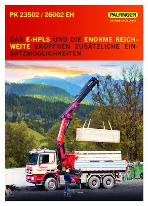 Hydraulické nakládací jeřáby Palfinger PK 26002 EH F