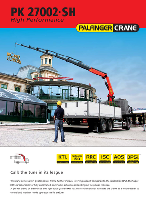 Hydraulické nakládací jeřáby Palfinger PK 27002 SH F