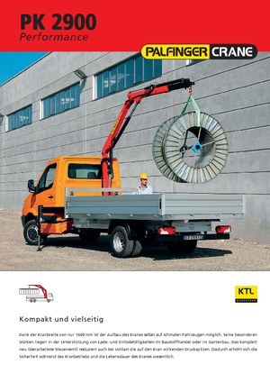 Hydraulické nakládací jeřáby Palfinger PK 2900 A