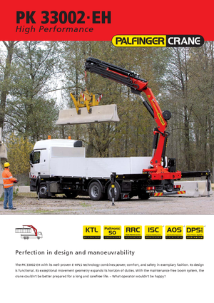 Hydraulické nakládací jeřáby Palfinger PK 33002 EH A