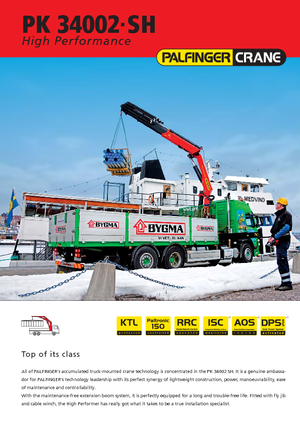 Hydraulické nakládací jeřáby Palfinger PK 34002 SH G