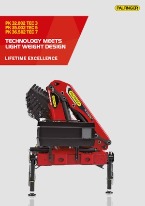 Hydraulické nakládací jeřáby Palfinger PK 35.502 TEC 5 E