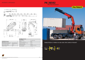 Hydraulické nakládací jeřáby Palfinger PK 38502 E