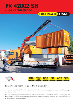 Hydraulické nakládací jeřáby Palfinger PK 42002 SH G