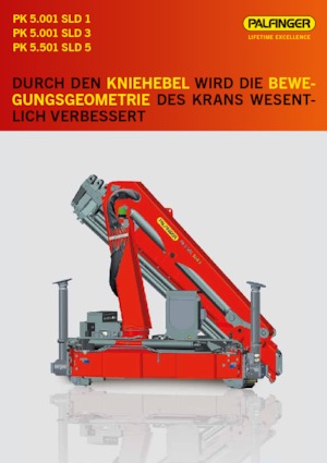 Hydraulické nakládací jeřáby Palfinger PK 5.001 SLD 3 C