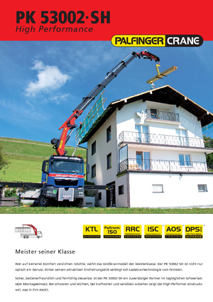 Hydraulické nakládací jeřáby Palfinger PK 53002 SH F