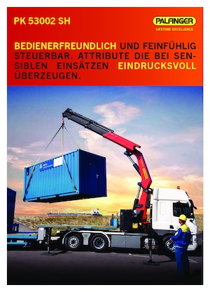 Hydraulické nakládací jeřáby Palfinger PK 53002 SH F