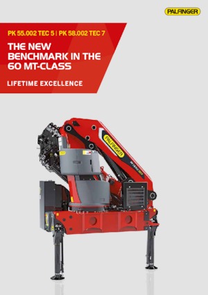 Hydraulické nakládací jeřáby Palfinger PK 58.002 TEC 7 A