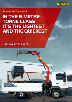 Hydraulické nakládací jeřáby Palfinger PK 6500 A