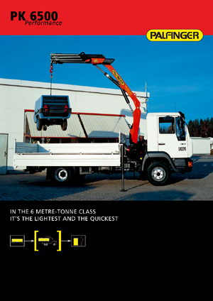 Hydraulické nakládací jeřáby Palfinger PK 6500