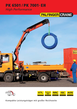 Hydraulické nakládací jeřáby Palfinger PK 6501 A
