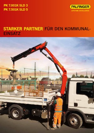 Hydraulické nakládací jeřáby Palfinger PK 7.001K SLD 3