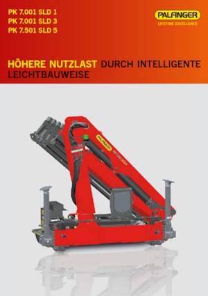 Hydraulické nakládací jeřáby Palfinger PK 7.501 SLD 5