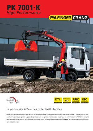 Hydraulické nakládací jeřáby Palfinger PK 7001 K A