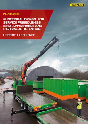 Hydraulické nakládací jeřáby Palfinger PK 76002 EH F
