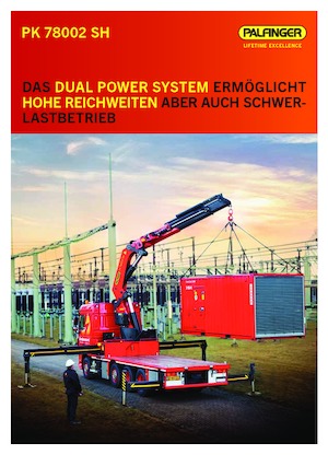 Hydraulické nakládací jeřáby Palfinger PK 78002 SH F