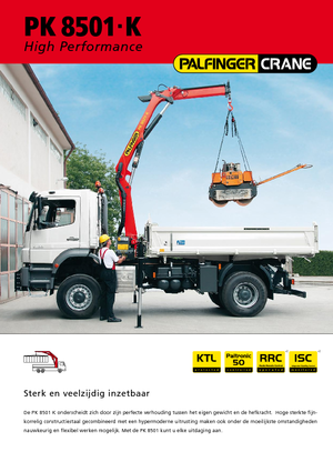 Hydraulické nakládací jeřáby Palfinger PK 8501 K