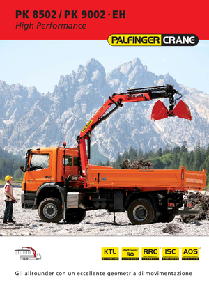 Hydraulické nakládací jeřáby Palfinger PK 8502