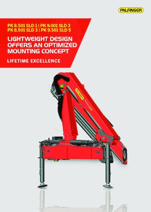 Hydraulické nakládací jeřáby Palfinger PK 9.001 SLD 3 B