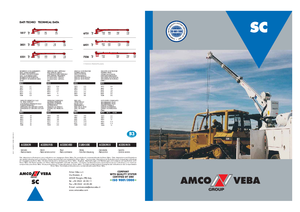 Hydraulické nakládací jeřáby Amco Veba SC 5421