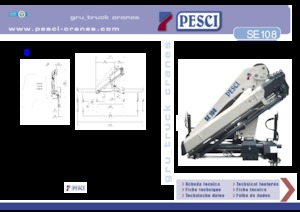 Hydraulické nakládací jeřáby Pesci SE 108