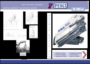 Hydraulické nakládací jeřáby Pesci SE 1105SC