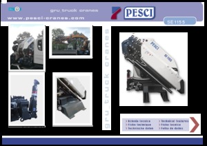 Hydraulické nakládací jeřáby Pesci SE 1155