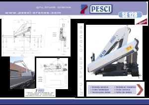 Hydraulické nakládací jeřáby Pesci SE 128 H2B3