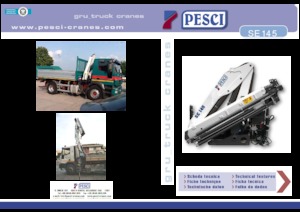 Hydraulické nakládací jeřáby Pesci SE 145