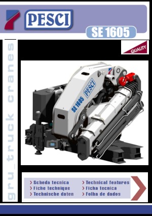 Hydraulické nakládací jeřáby Pesci SE 1605