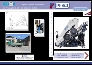 Hydraulické nakládací jeřáby Pesci SE 205A