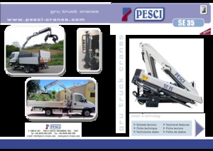 Hydraulické nakládací jeřáby Pesci SE 35