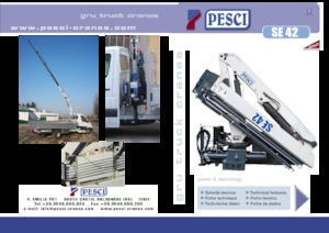 Hydraulické nakládací jeřáby Pesci SE 42 H2B3