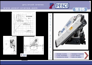 Hydraulické nakládací jeřáby Pesci SE 515