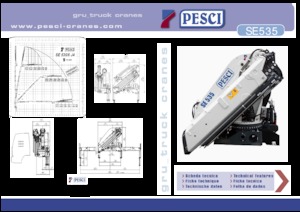 Hydraulické nakládací jeřáby Pesci SE 535