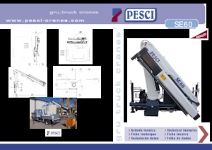 Hydraulické nakládací jeřáby Pesci SE 60