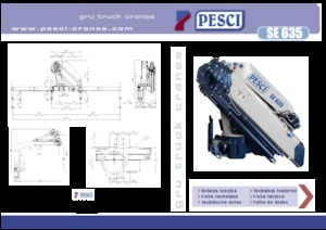 Hydraulické nakládací jeřáby Pesci SE 635