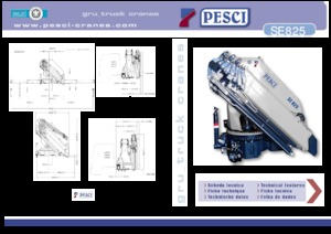 Hydraulické nakládací jeřáby Pesci SE 825