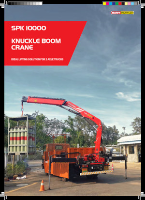 Hydraulické nakládací jeřáby Sany SPK 10000 C